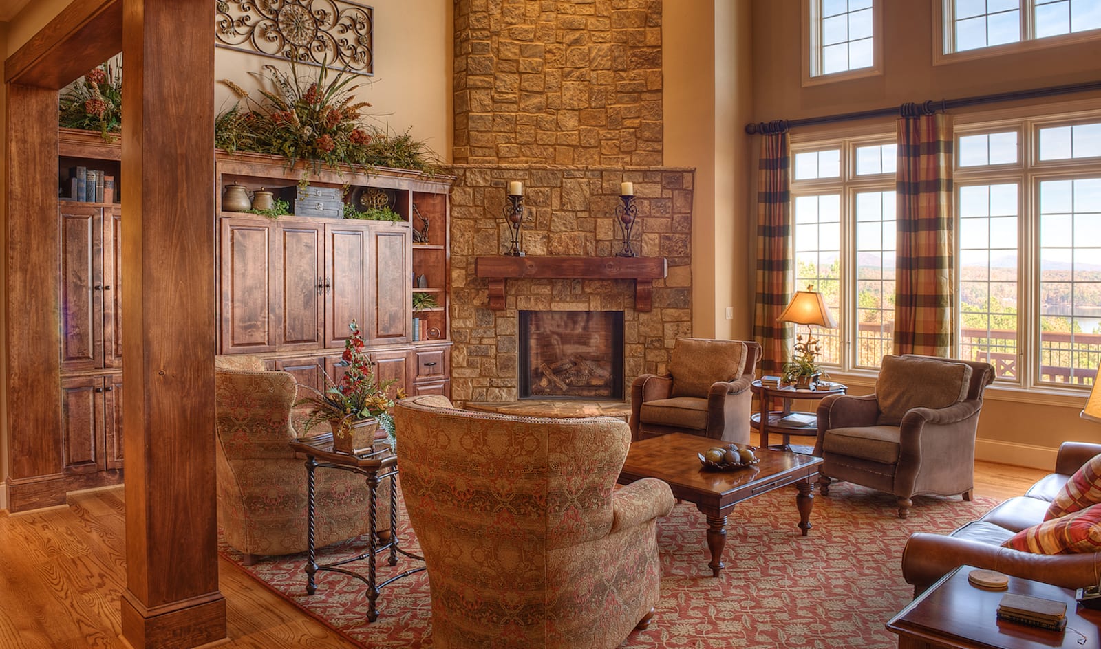 Lake Home With Mountain Views Living Room