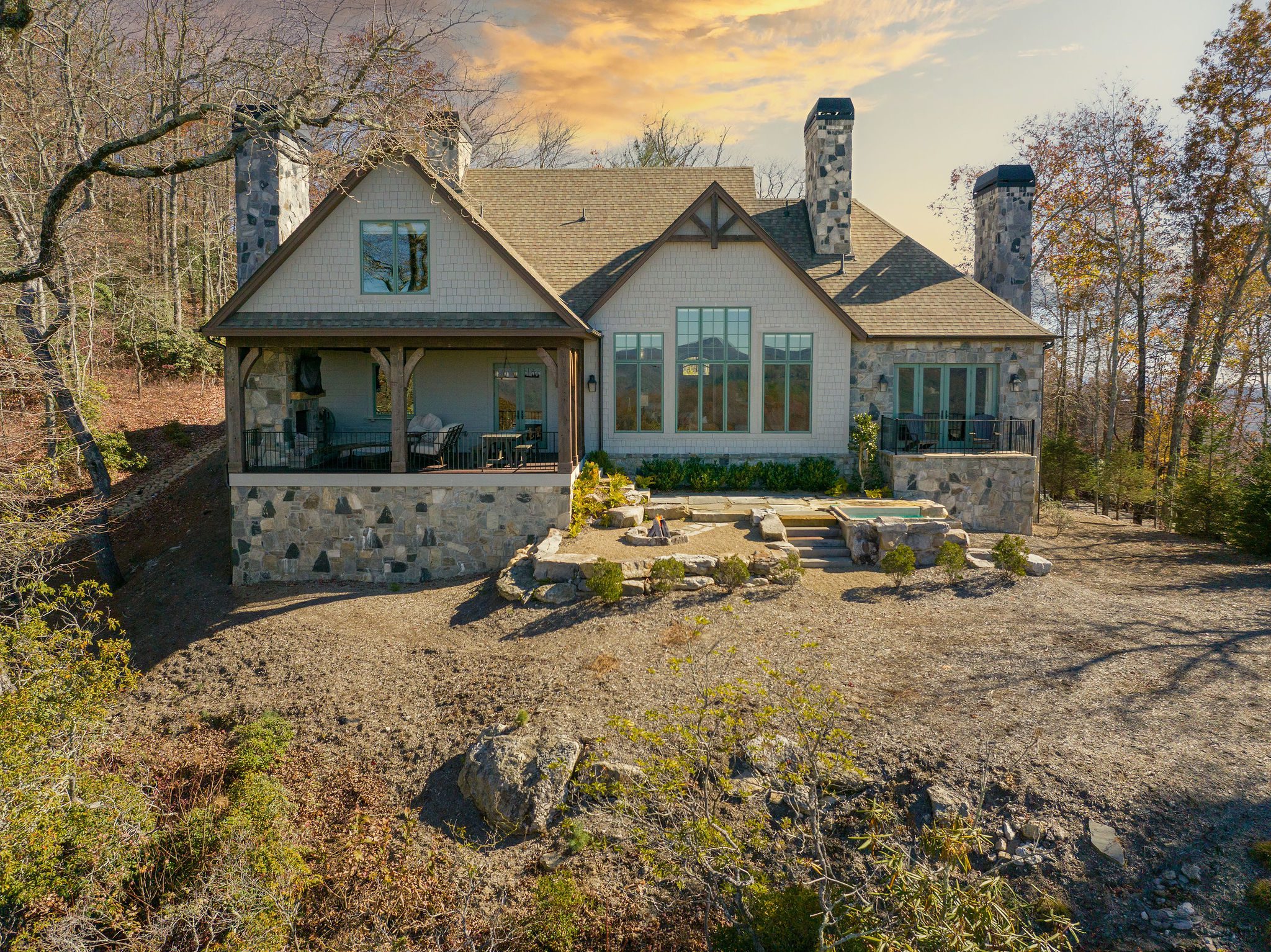 Cashiers Mountain Home Back