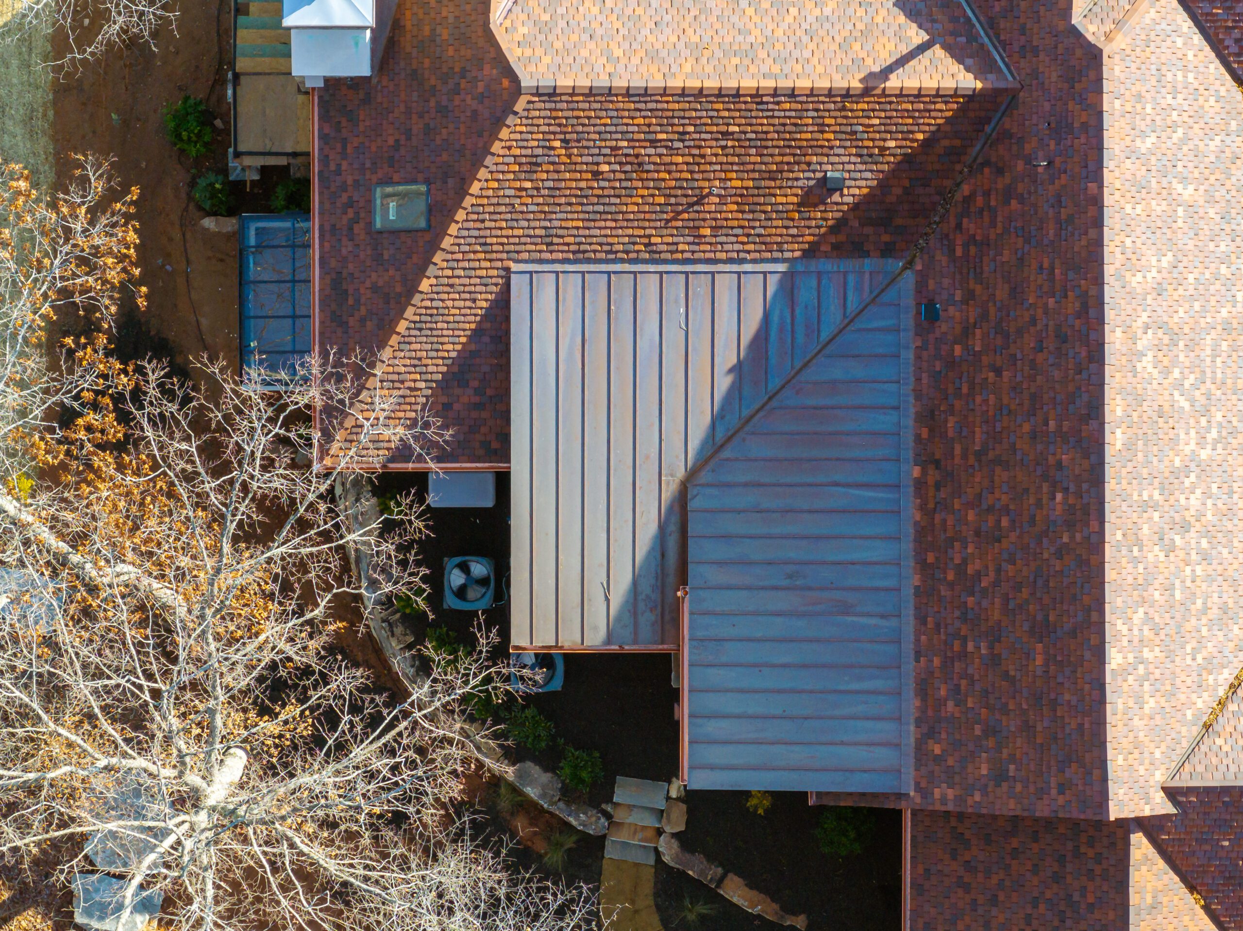 Custom Lake home at The Cliffs at Keowee Falls Roof Detail
