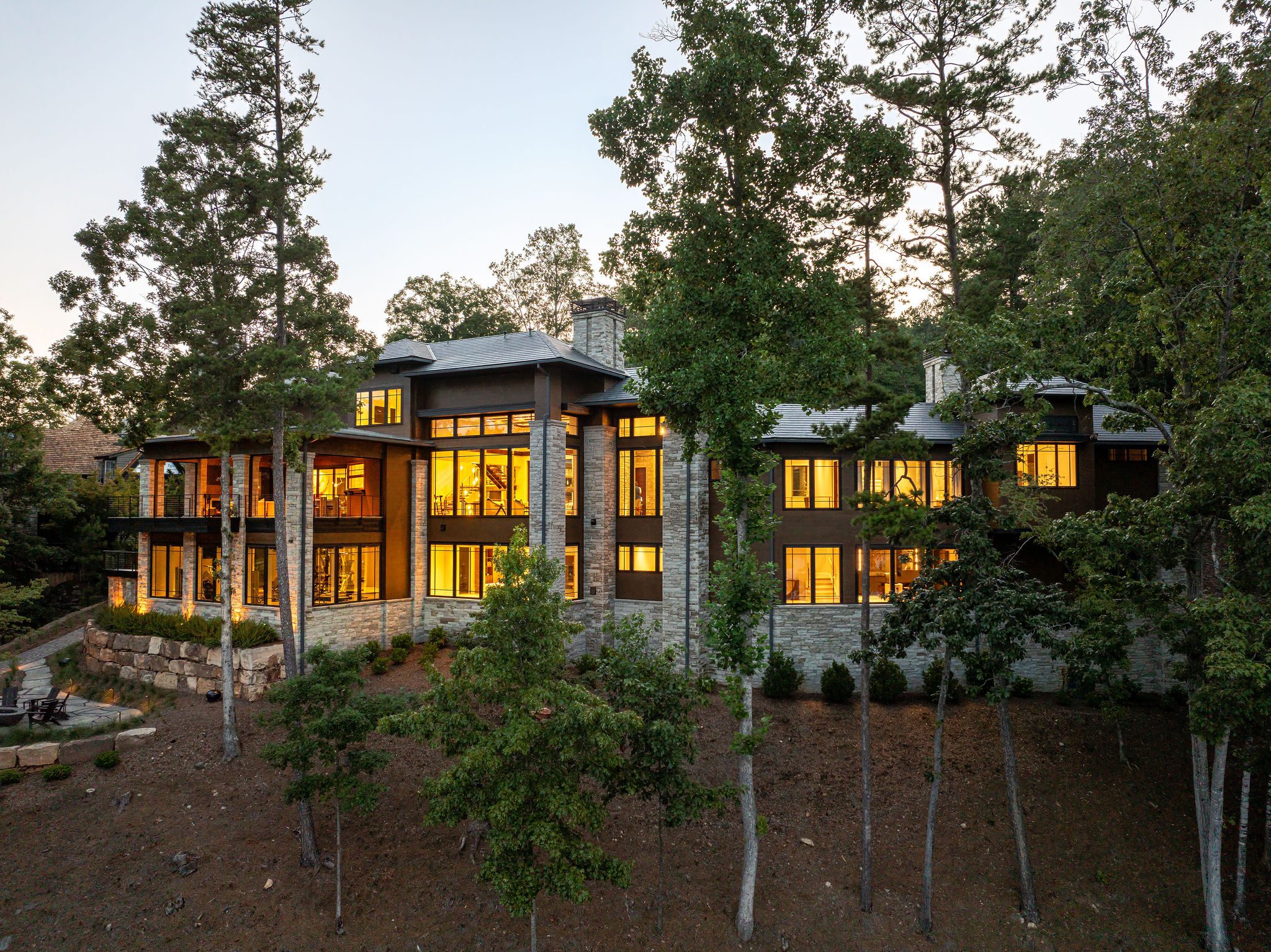 Lakefront luxury custom home by Gabriel Builders at The Cliffs